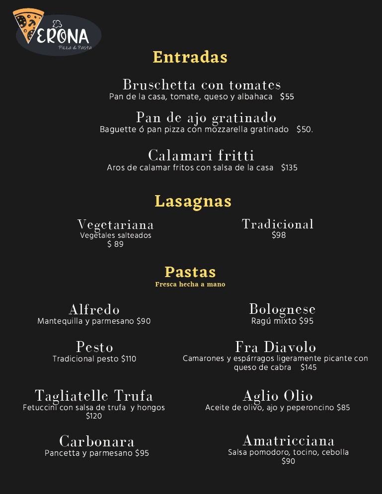 Paseo Zákia, Verona Pizza & Pasta Vecino Zakia