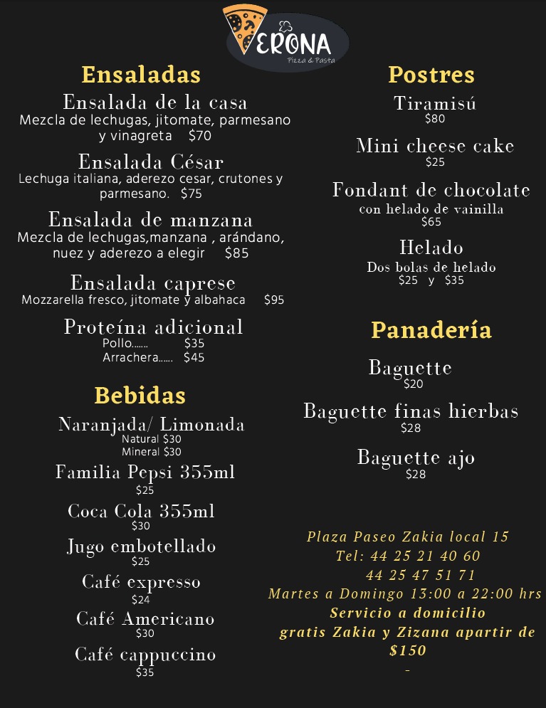 MenuVeronaPizzazakia2 Vecino Zakia