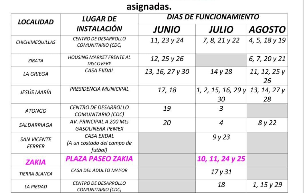 Cambiar el INE en Zakia